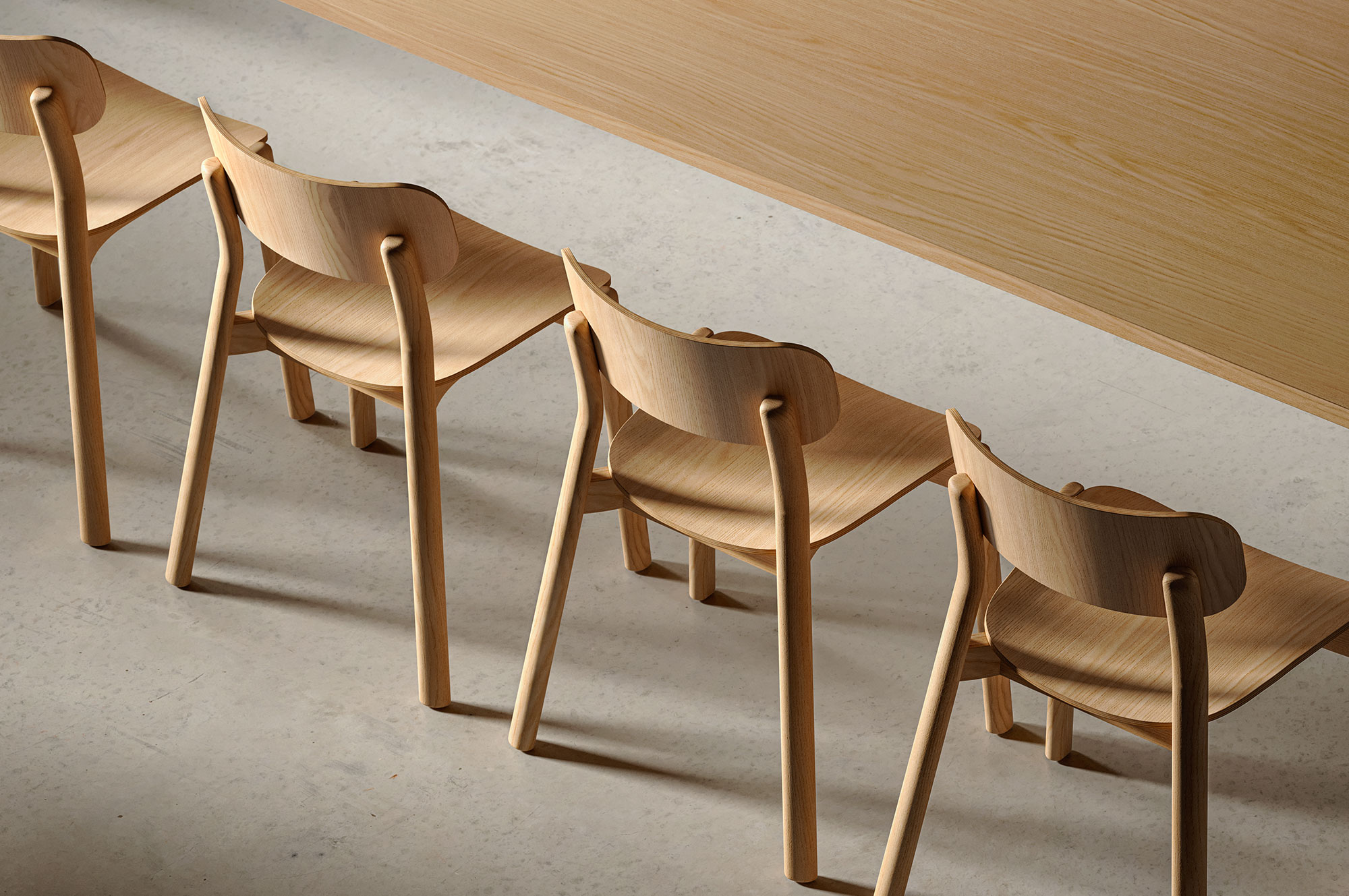 Kiyumi Wood è progettata per essere solida, pur conservando un aspetto lineare e leggero